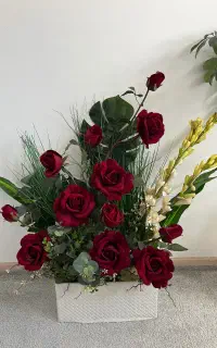 باکس گل رز مخملی