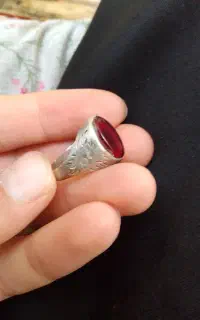 انگشتر عقیق نقره‌