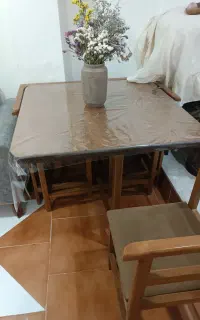 میز غذاخوری 4نفره چوب گردو وصال دیگر هم هست