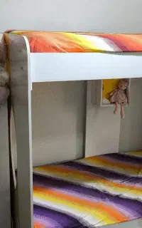 تخت دو طبقه استاندارد بزرگسال ام دی اف براق و شیک