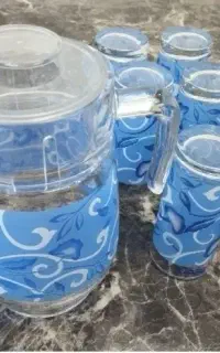 پارچ و لیوان لومینارک بوتیک آبی