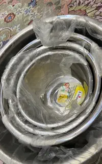 ست لگن استیل چهار عددی