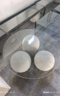 جلو مبلی سه گوی توپ سنگی جلو مبلی گوی