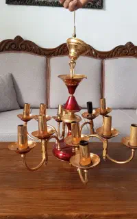 ۸ عدد لوستر برنجی تمیز