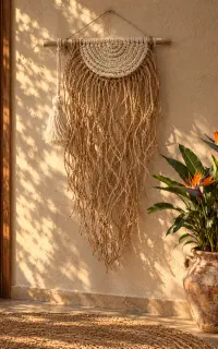 دیوارکوب مکرومه