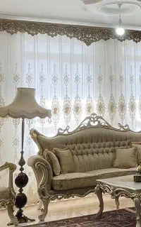کنار پرده والان مخمل نوو شیک