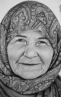 سفارش چهره سیاه قلم