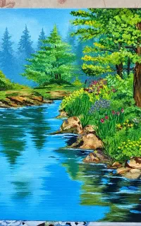 تابلو نقاشی طبیعت