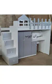 تخت یکنفره ی دوطبقه نوجوان و جوان/اقساطی و چکی