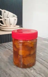 ترشی برگه زردالو