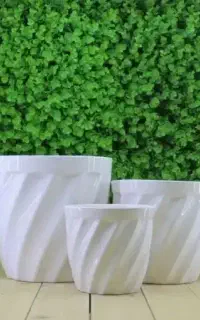 ست گلدان لبه طلایی و ساده سه تایی ۳۵۰ چهارتایی ۴۵۰