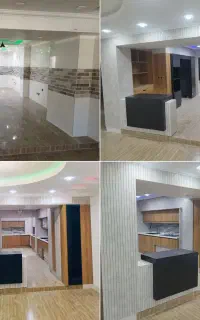 کابینت،کمددیواری،تیویوال و سقف کاذبPVC و درب اتاق