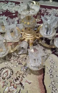 لوستر 6شاخه کریستال