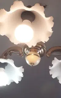 لوستر سه شاخه برنز