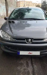 پژو ۲۰۶ خاکستری تیپ ۲، بسیار تمیز و خوش نگهدار