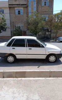 پراید سفید مدل 91 دوگانه CNG