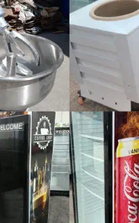 زدنیک یخچال ساده ویترینی و اسکوپیلی تاپینگی