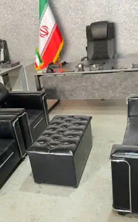 ست میز ریاست لینا صندلی مدیریت مبلمان ۴نفره اداری