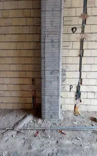 (رابیتس کاری ستون ها با تپانچه )