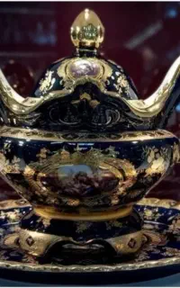 سوپ خوری با سینی لاجوردی اصلی