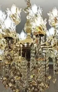 لوستر .برنز ۱۲.شاخه ۲۴ شعله تمام برنز سنگین