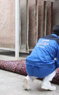 تمیزی فرش با قالیشویی مجاز استان*درخششان*