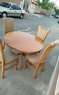 نهار خوری ۴ نفره  تمام چوب نو