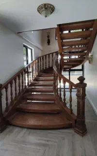 کاور پله، باکس چوبی پله، نرده چوبی