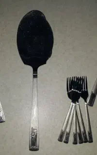 سرویس قاشق و چنگال سنگین وزن طرح هخامنشی