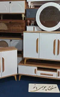 صنایع چوبی بانو کنسول با آینه میزتلویزیون  جاکفشی