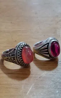 عقیق ویاقوت نقره