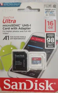 رم میکرو ۱۶ گیگ سان دیسک