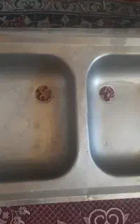 یک عدد سینک استیل دوقلو