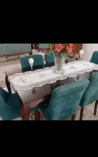 میز ناهارخوری شش نفره چوبی
