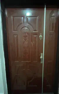درب چوبی ملامینه،یک و نیم لنگه،بسیار تمییز