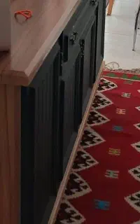 کناره گلیم دستباف با پشم طبیعی
