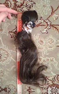 فروش موی طبیعی دخترانه، سالم و بلند (حدود 30 سانت)
