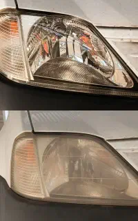 شفاف سازی و رفع ماتی و زردی چراغ واکس و پولیش سیار