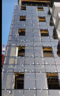 نمای خشک، شیشه، کرتین وال، سرامیک خشک، هندریل