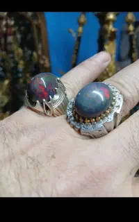 انگشتر اوپال الماس تراش برلیان