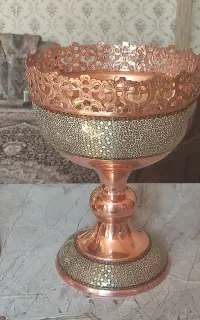 جام مسی سایز بزرگ طرح خاتم