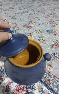 قابلمه گلی بالعاب  قوی