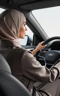 راننده خانم جهت مسیر قم - کرج