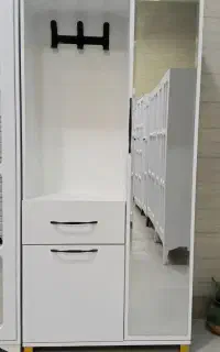 جاکفشی بلند  درب آینه سامین چوب