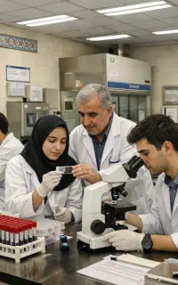 آموزش کارآموزی آزمایشگاه در آزمایشگاه تشخیص طبی