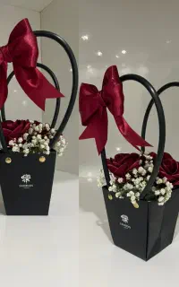 دسته گل روبانی شیک و اقتصادی