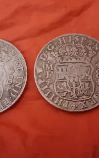 دو عدد سکه ۸  رئال اسپانیا