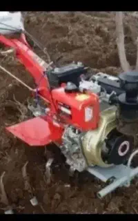 شخم باغ و زمین با تیلر