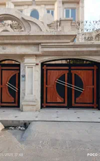 نقاشی ساختمان درب پنجره چوب