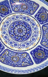دیس بزرگ ژاپن قدیمی ۴۲سانت  و ظروف قدیمی زیر قیمت